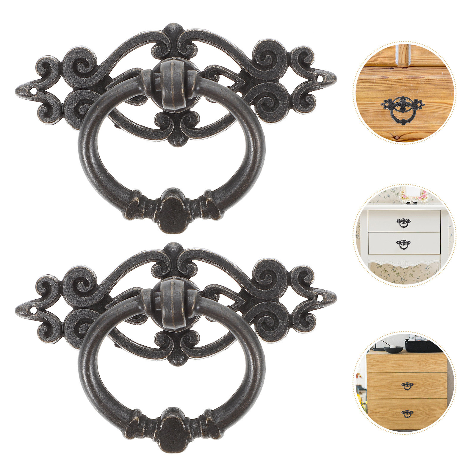 6 sztuk – uchwyty do drzwi sza – Furniture Hardware Drop Pulls recenzja i cena